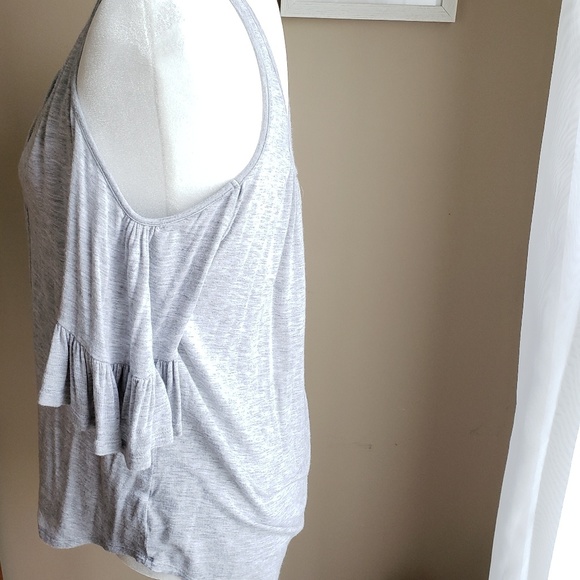 🌷Zenana Outfitters grey cold shoulder top - Picture 3 of 7